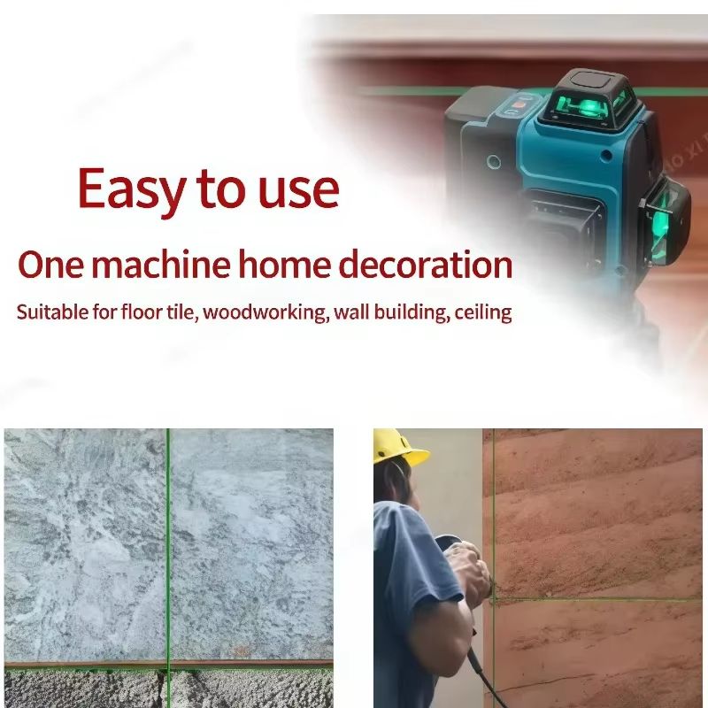 Makita Style 360 Degree Green Self Leveling Laser Level Cordless Cross Line With Wall Mount Bracket 3