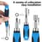 Interchangeable Screwdriver Set With Ratchet Handle Slotted Phillips And Torx Bits For Household Re 4