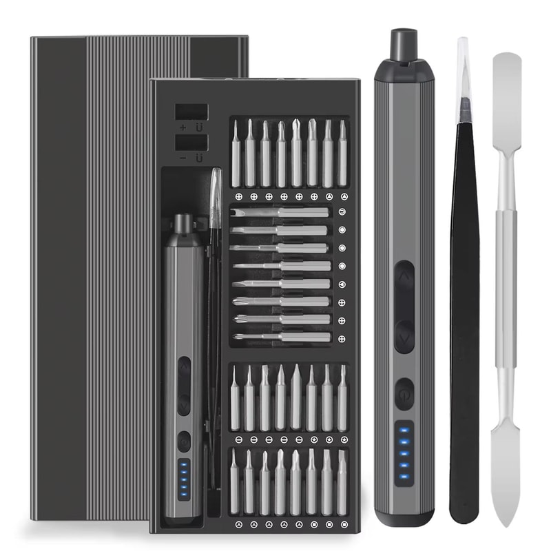 68in1 Precision Electric Screwdriver Rechargeable Hand Repair Kit With 64 S2 Bits 5 Torque Settings 7