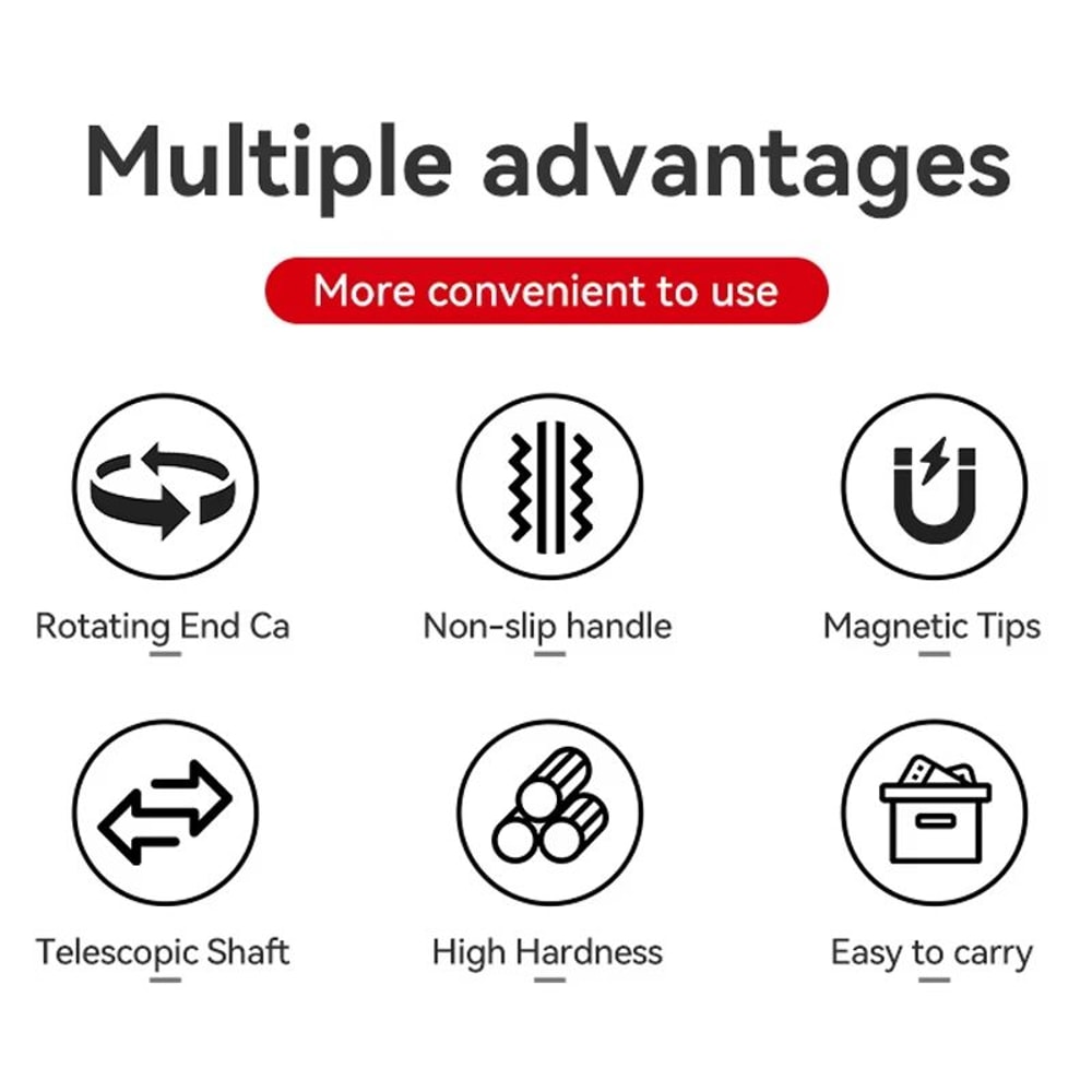 TOPLIA 6Piece Precision Extendable Screwdriver Set With MultiSize Interchangeable Bits For Electron 1