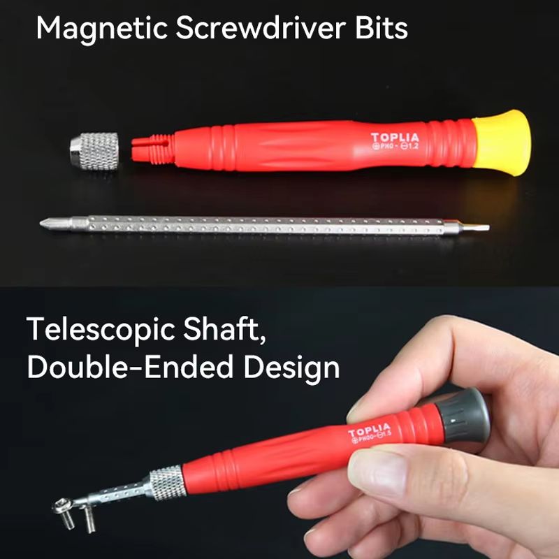 TOPLIA 6Piece Precision Extendable Screwdriver Set With MultiSize Interchangeable Bits For Electron 3