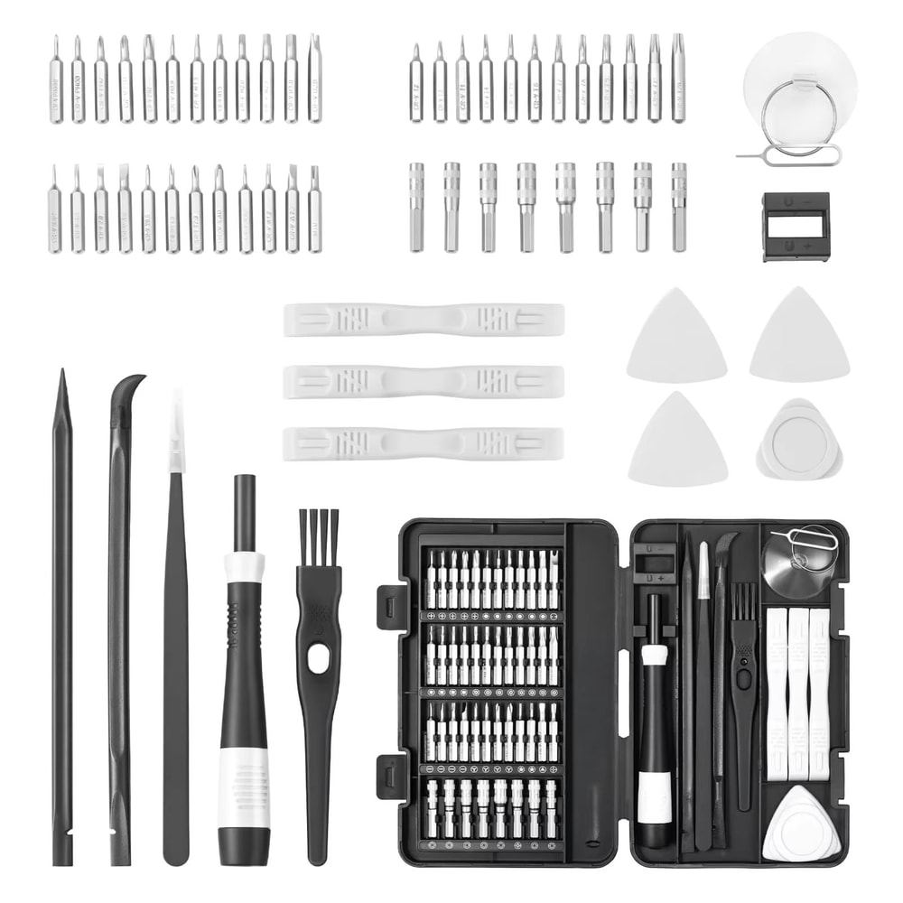 59Piece Precision Screwdriver Set With Tweezers And MultiBits Mini Electronics Repair Toolkit For 0
