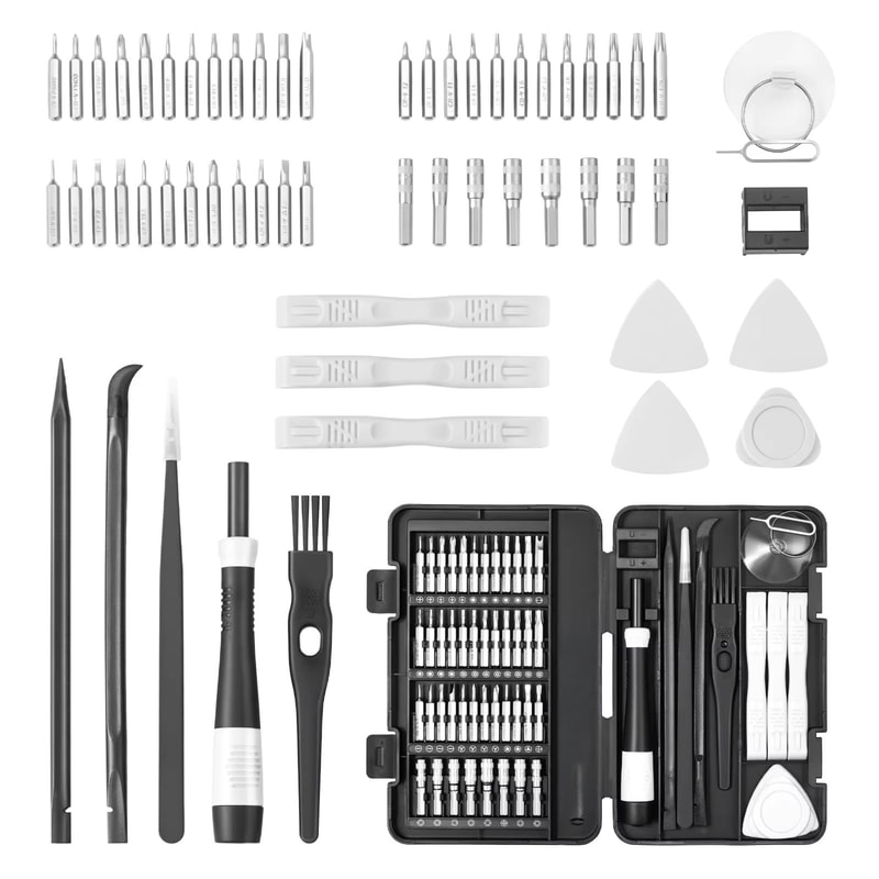 59Piece Precision Screwdriver Set With Tweezers And MultiBits Mini Electronics Repair Toolkit For 0