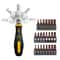 72Tooth Ratchet TwoWay Screwdriver Set With Bendable Handle And MultiBits LaborSaving Household Ma 6