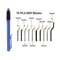 EO2000 Deburring Tool Set With 10 Replacement Blades For Wood Plastic Metal Edge Finishing 0