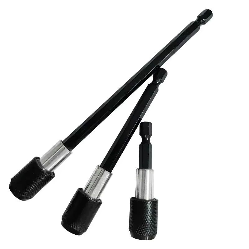 3PC Hex Quick Release SelfLocking Extension Rod Set For Electric Drill And Screwdriver 2