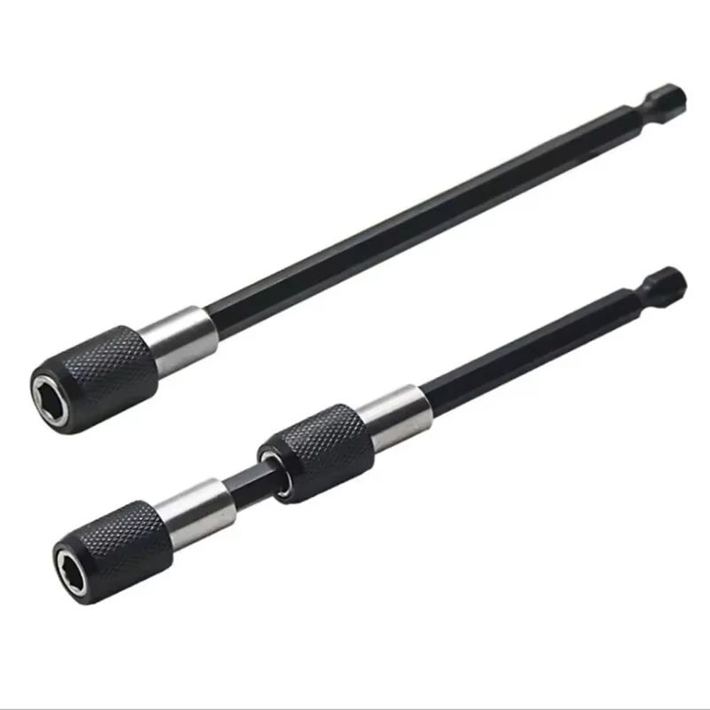 3PC Hex Quick Release SelfLocking Extension Rod Set For Electric Drill And Screwdriver 5