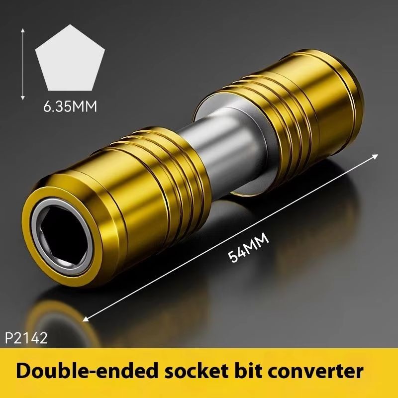 Portable Double Ended Bit Holder 14 Inch Hex Quick Release Drill Bit Adapter Extension Rod For Elec 5