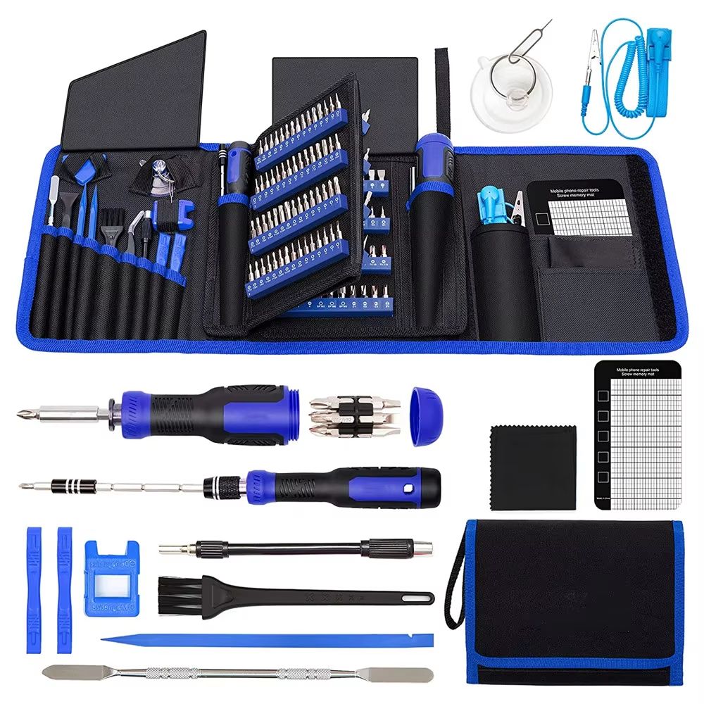 191Piece Precision Screwdriver Set With 14 Inch Nut Driver For Electronics Repair 7