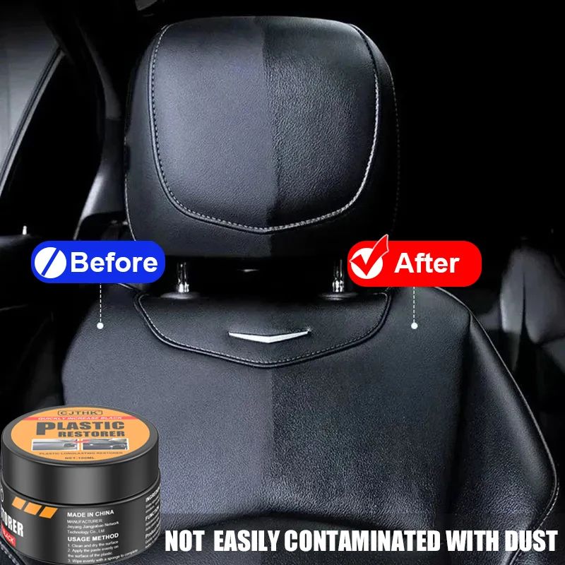 Back To Black Gloss Trim And Leather Restorer Plastic Renewal Wax Coating For Car Interior Panels 2