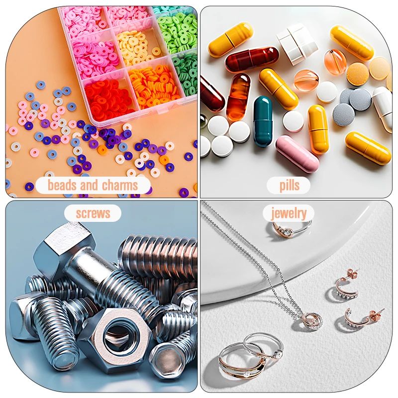 ClearView Transparent Jewelry Storage Box Organizer For Earrings And Beads 5