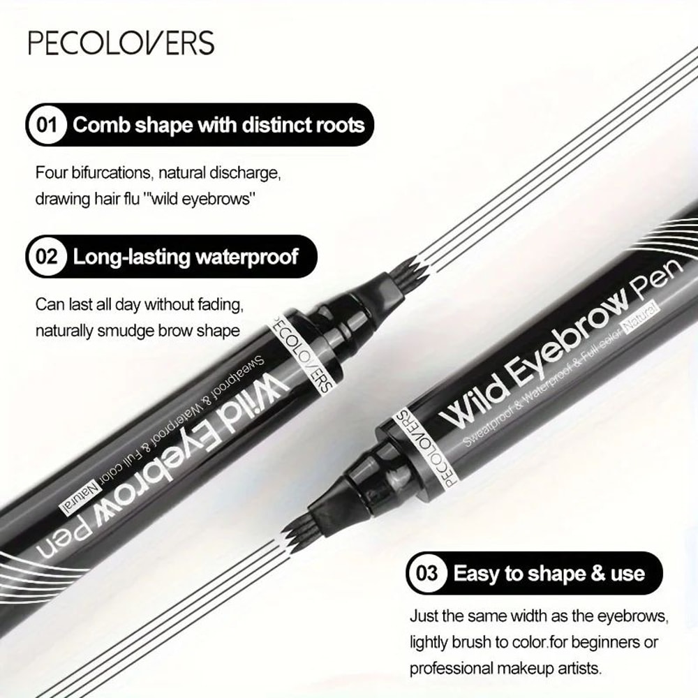 PrecisionPro 4Tip Waterproof Eyebrow Pen For Natural Defined Brows 5