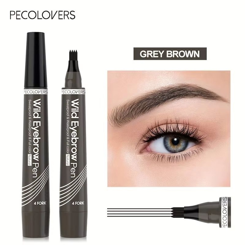 PrecisionPro 4Tip Waterproof Eyebrow Pen For Natural Defined Brows 9