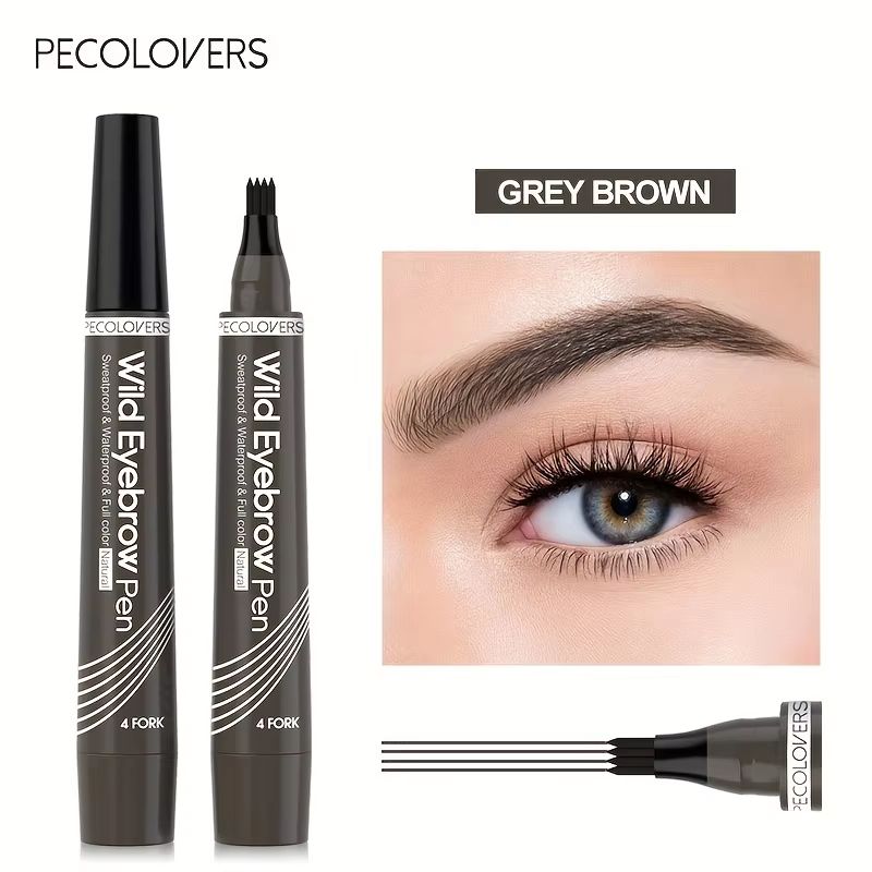 PrecisionPro 4Tip Waterproof Eyebrow Pen For Natural Defined Brows 9