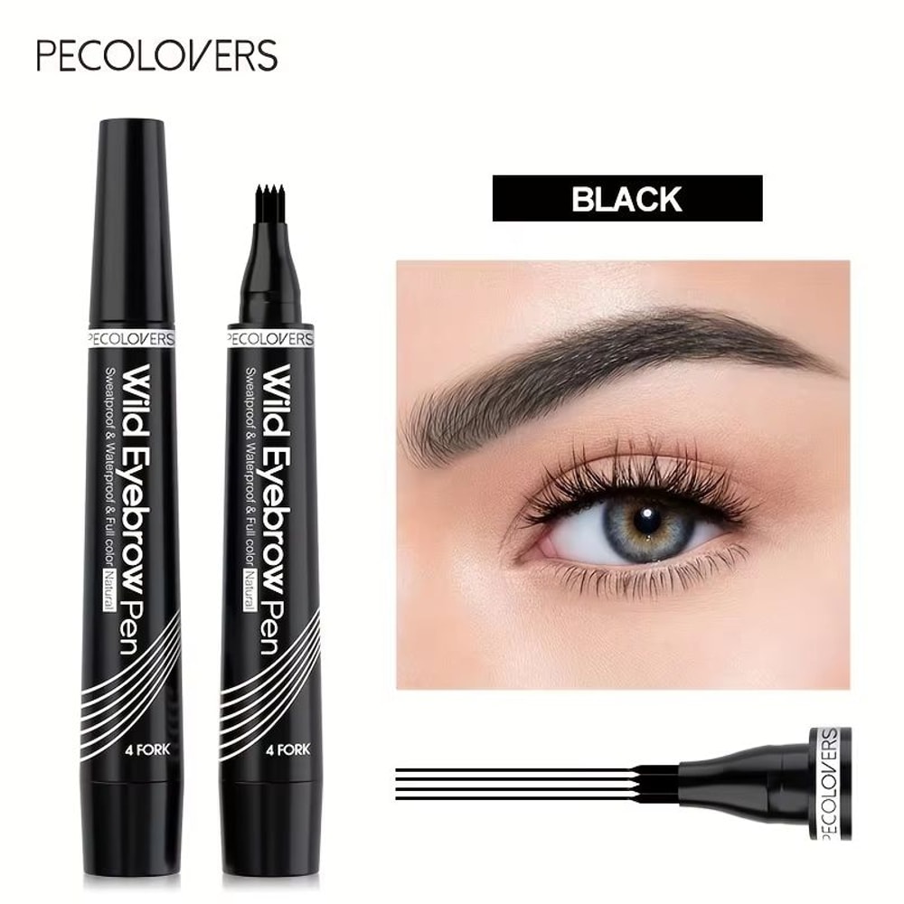 PrecisionPro 4Tip Waterproof Eyebrow Pen For Natural Defined Brows 11