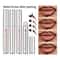 Waterproof PeelOff Lip Liner Matte Lip Tint Set LongLasting Brown Lip Stain 8