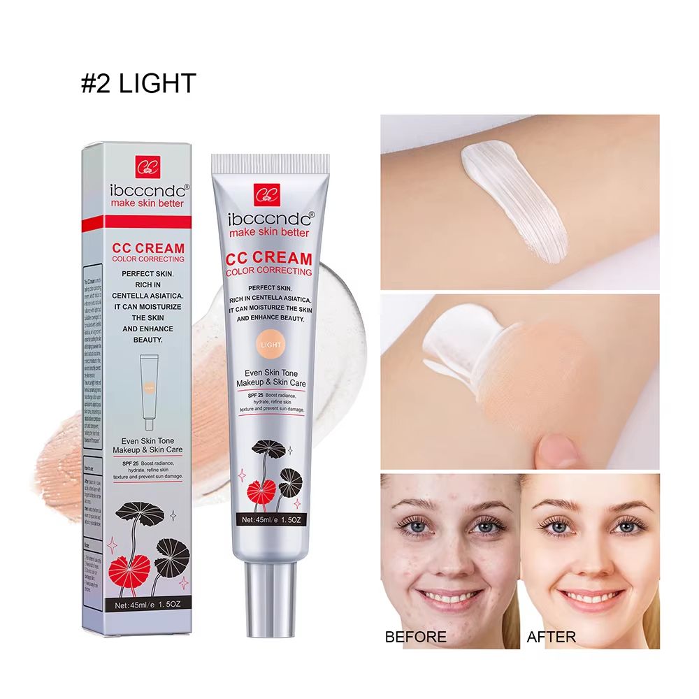 45 Ml Color Correcting CC Cream With Centella Asiatica Natural Concealer Whitening Liquid Foundat 7