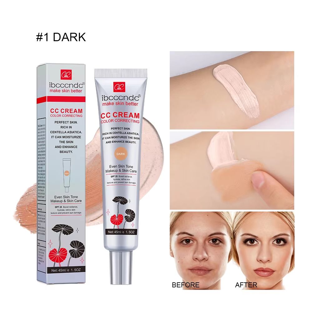 45 Ml Color Correcting CC Cream With Centella Asiatica Natural Concealer Whitening Liquid Foundat 8