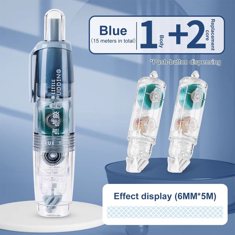 MultiPack Transparent Dot Glue Tape Set With Replaceable DoubleSided Refills 13