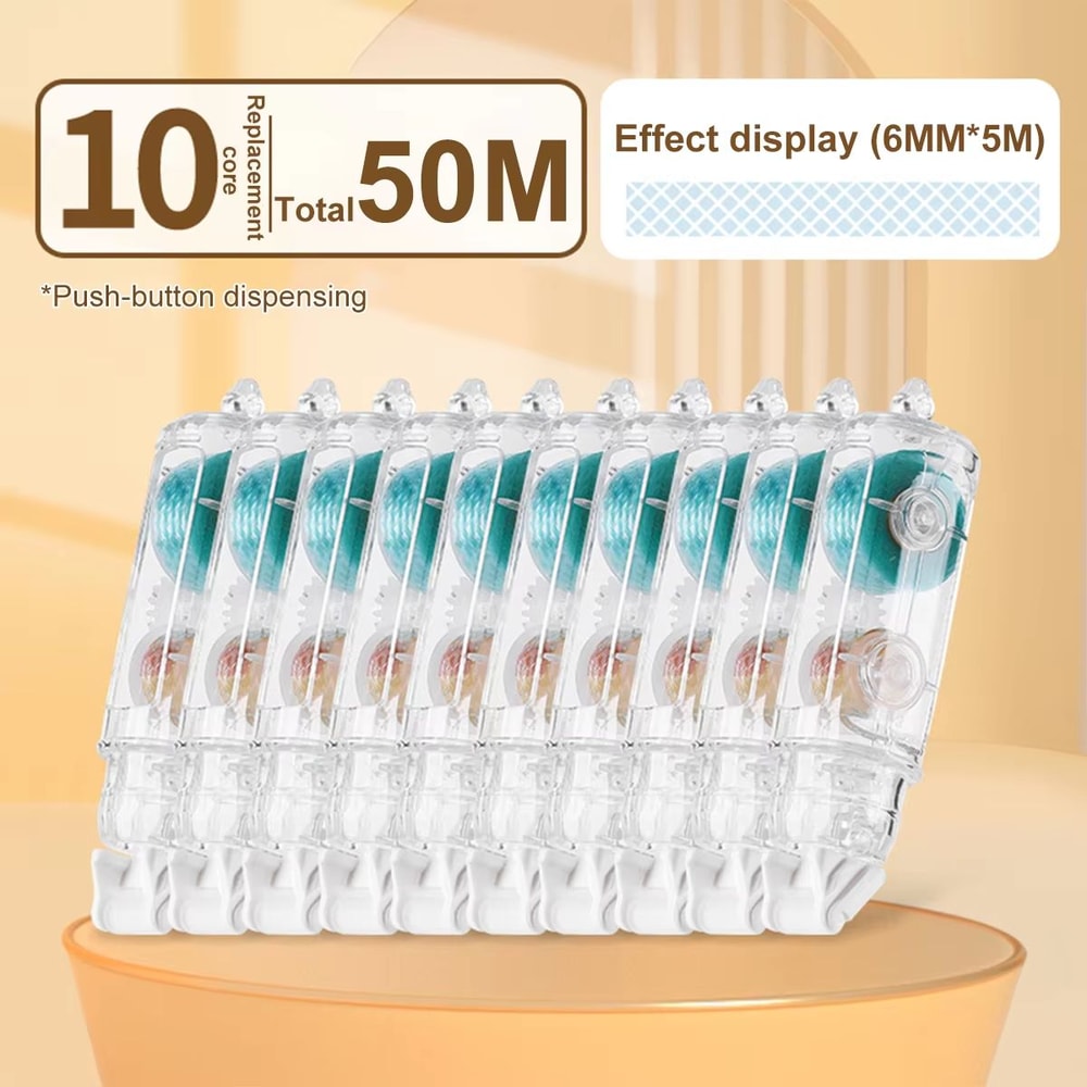 MultiPack Transparent Dot Glue Tape Set With Replaceable DoubleSided Refills 18