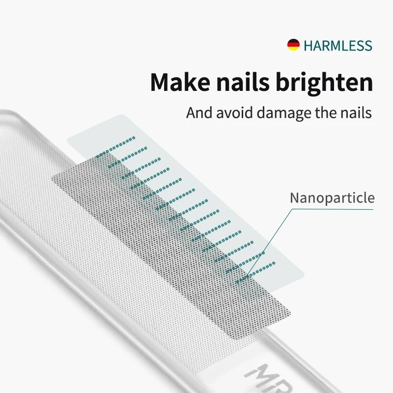 MR GREEN Nano Glass Nail File Professional Polishing Manicure Tool Washable Nail Shiner 2