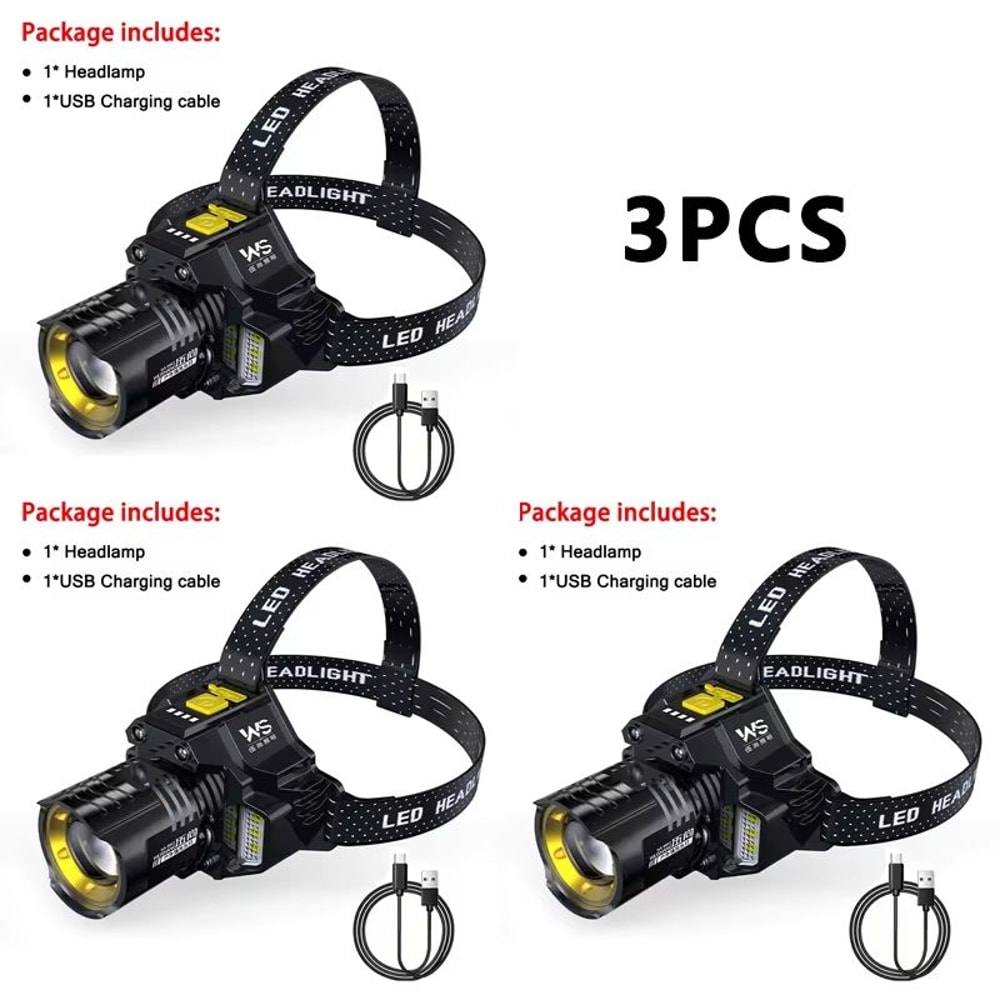 UltraBeam Rechargeable LED Headlamp With Motion Sensor 9