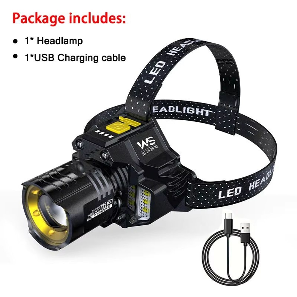 UltraBeam Rechargeable LED Headlamp With Motion Sensor 7