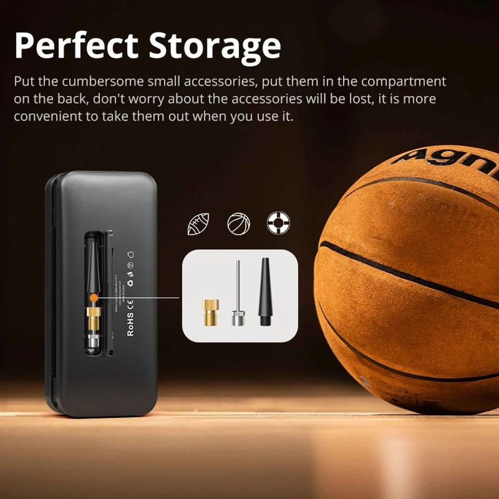 CARSUN Portable Rechargeable Air Pump Tire Inflator Digital Cordless Compressor 3