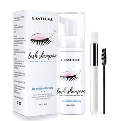 lanthome 50ml eyelash extension shampoo foam deep clean eyelid cleanser