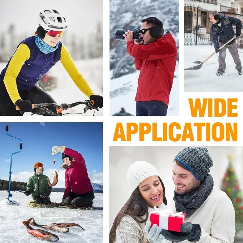 Unisex Winter Warm Fur Earmuffs Thick Plush Ear Protectors Outdoor Cycling Ski Velvet Ear Muffs 3