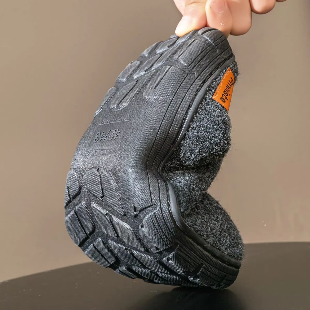 Designer Fuzzy Slippers For Men Memory Foam Warm Soft Cushion NonSlip Home Shoes 4