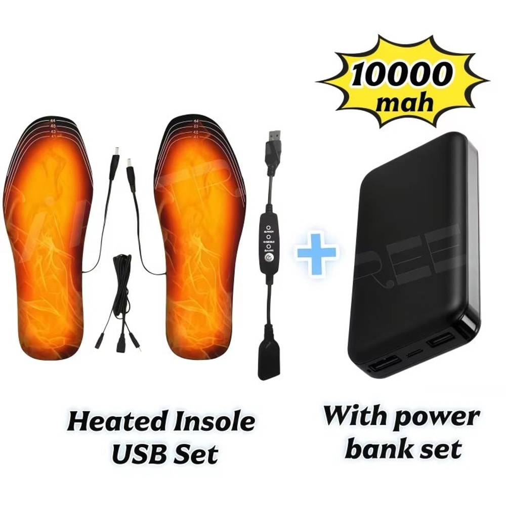 USB Heated Shoe Insoles Electric Foot Warming Pad Feet Warmer Heating Insole Winter Outdoor Sports 11