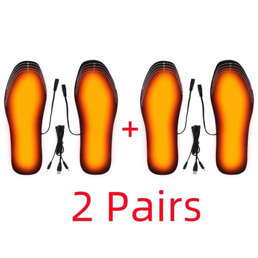 USB Heated Shoe Insoles Electric Foot Warming Pad Feet Warmer Heating Insole Winter Outdoor Sports 6