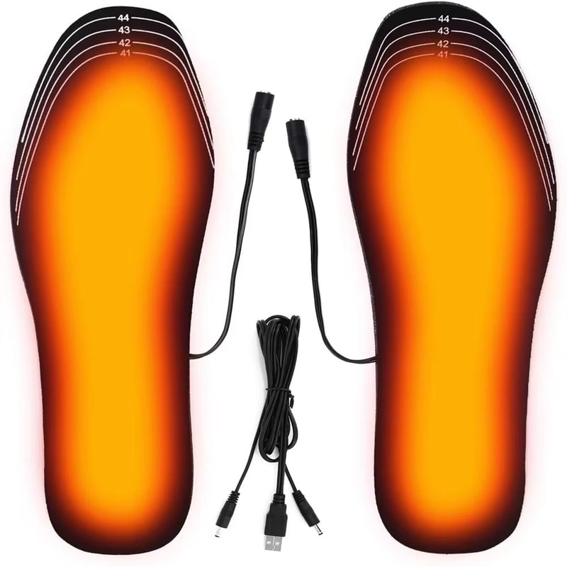 USB Heated Shoe Insoles Electric Foot Warming Pad Feet Warmer Heating Insole Winter Outdoor Sports 7