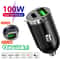 100W200W QC30 PD Mini Car Charger 1224V Fast Charging USB TypeC Adapter For IPhone Samsung Huawei X 6