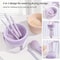 CleanEase 3in1 Silicone Makeup Brush Cleaner Mat Drying Rack AllinOne Beauty Brush Care Kit 3