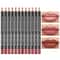 ColorLux 12Piece Professional Lip Liner Matte Lip Pencil Set Nude Vibrant Shades 0