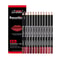 ColorLux 12Piece Professional Lip Liner Matte Lip Pencil Set Nude Vibrant Shades 6