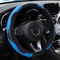 CarbonTrim PU Leather Car Steering Wheel Cover Fit 14515 Wheels No Inner Ring 15