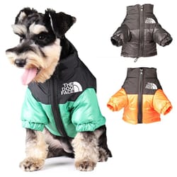 frostguard windproof dog jacket for small to medium breeds