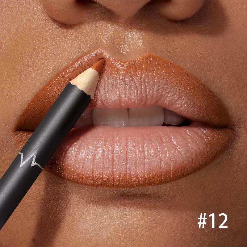 HydraTint 12Color Waterproof Matte Lipliner Pencil Set Red Contour LongLasting Lip Tint 16
