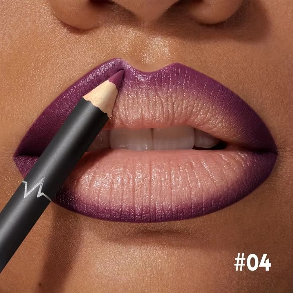 HydraTint 12Color Waterproof Matte Lipliner Pencil Set Red Contour LongLasting Lip Tint 9