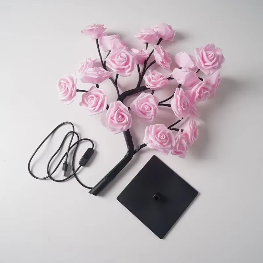 GlowBloom USB LED Rose Tree Table Lamp 4