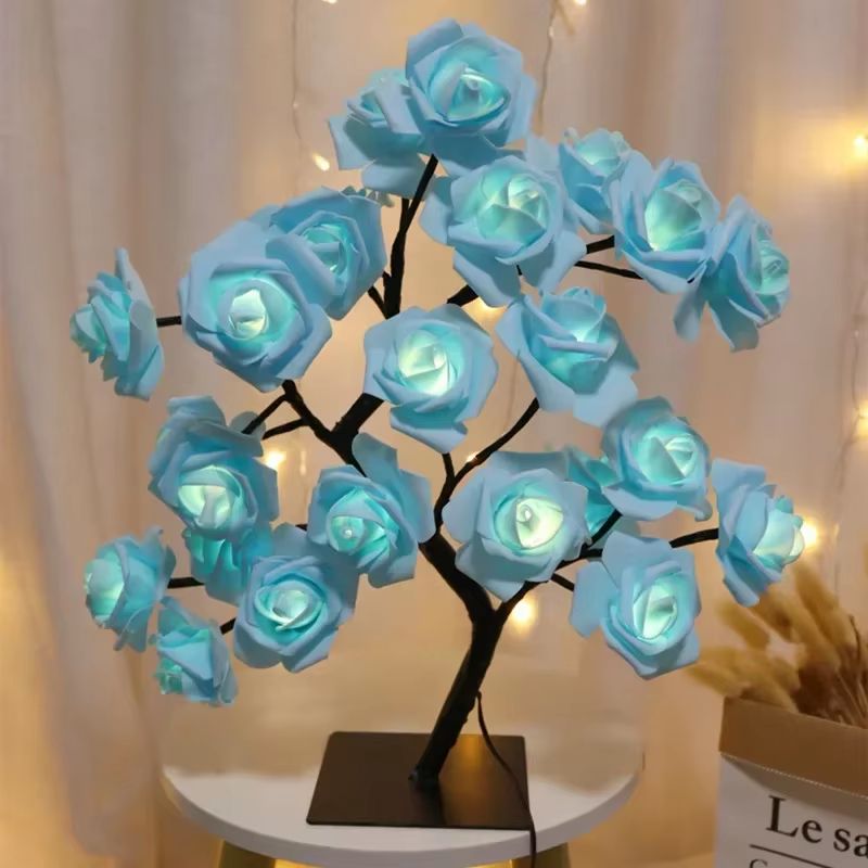 GlowBloom USB LED Rose Tree Table Lamp 6