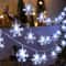 WinterGlow LED Christmas Snowflake String Light Indoor Outdoor Hanging Decorative Fairy Lights 10