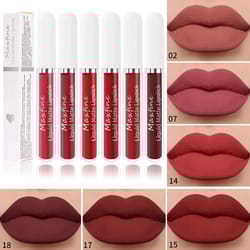 waterproof velvet matte liquid lipstick, long lasting moisturizing lip glaze
