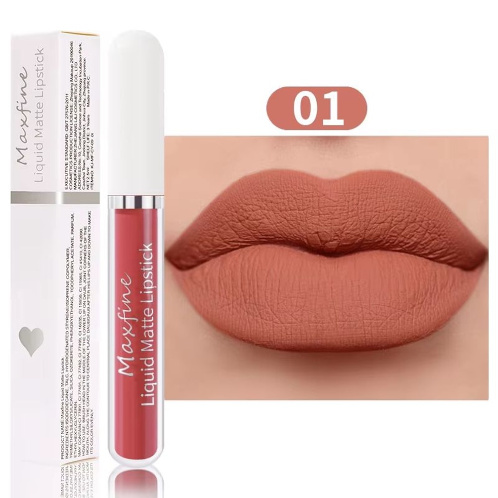 Waterproof Velvet Matte Liquid Lipstick Long Lasting Moisturizing Lip Glaze 9