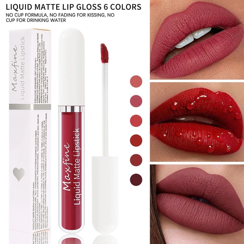Waterproof Velvet Matte Liquid Lipstick Long Lasting Moisturizing Lip Glaze 2