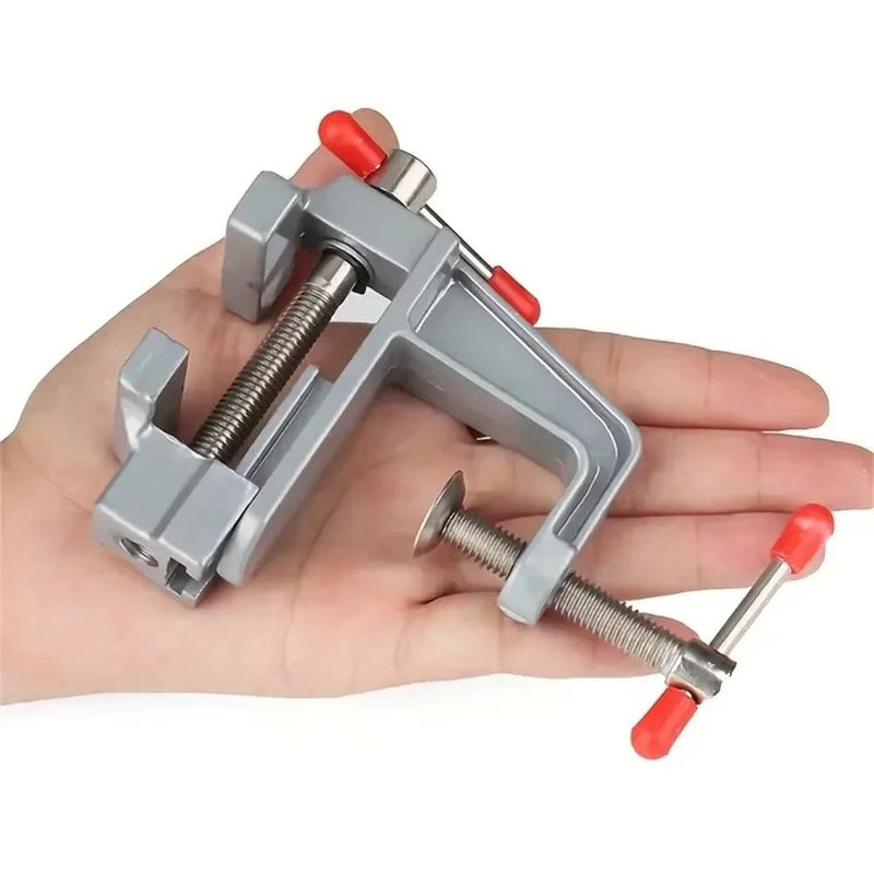 35in Aluminum Mini Bench Vise For Jewelry Crafts And Precision Hobby Work 2