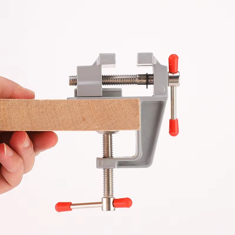 35in Aluminum Mini Bench Vise For Jewelry Crafts And Precision Hobby Work 3